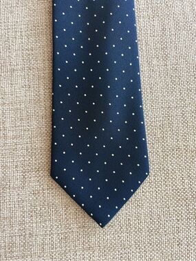 Pirelli Collection Navy Micro Dot Tie